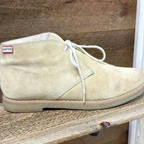 HUNTER Chukka Desert Suede lace up boots size 39/8.5 - Picture 1 of 10